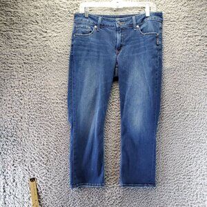 Silver Jeans Womens Jeans Size 29 Blue Elyse Capri Stretch Mid Rise Denim